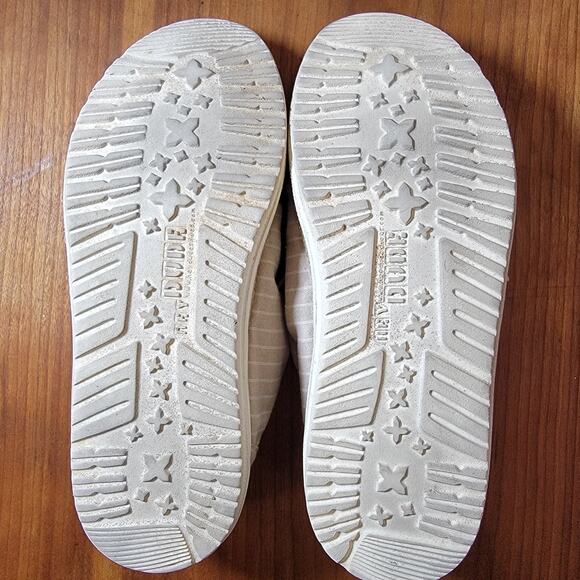 Hey Dude Wendy Slip-On Loafers Beige Stripes Size 10 Lightweight Cozy Moccasins - Picture 7 of 8